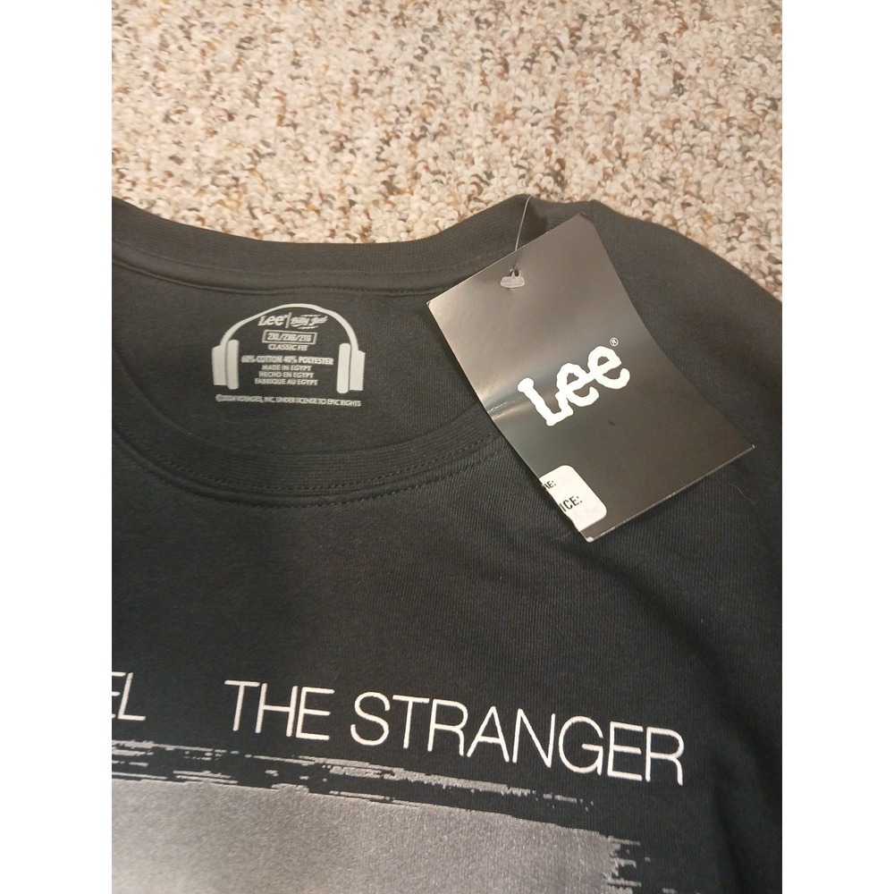 NWT Retro Billy Joel The Stranger Crew Black Sweatshirt Licensed Rock Music 2XL - Picture 2 of 8